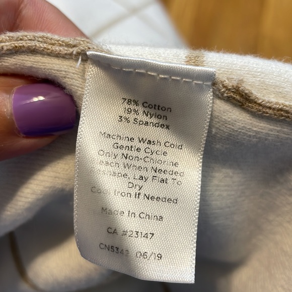 Talbots Womens XL Tan and White Heavy Cardigan - Picture 9 of 9